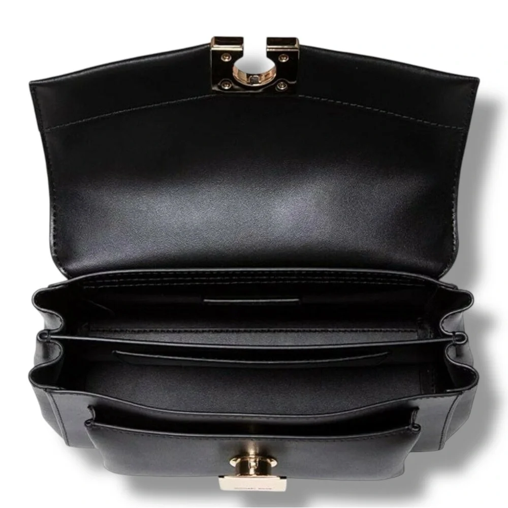 Michael Kors “Lita” Medium Leather Crossbody Bag